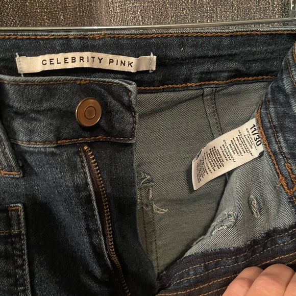 Celebrity Pink Dark Blue Flare Jeans - Picture 5 of 5